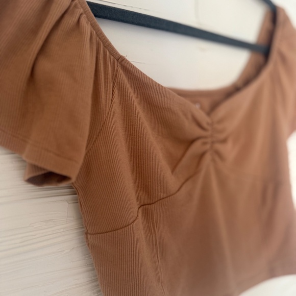 American Eagle Smocked Off-Shoulder Top | Size Small - Picture 5 of 7